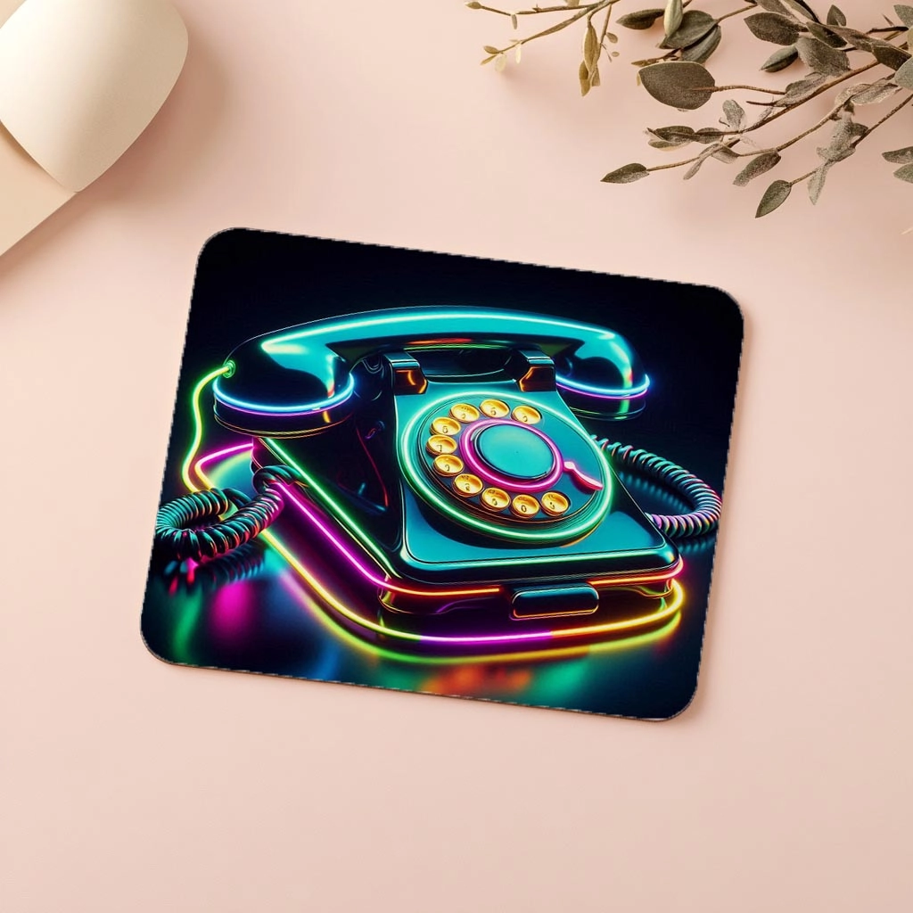 Döner%20Tuşlu%20Telefon%20Temalı%20Retro%20Mousepad%20-%2019x23%20cm%202%20mm%20Dikdörtgen%20İthal%20Baskılı%20Mouse%20Pad