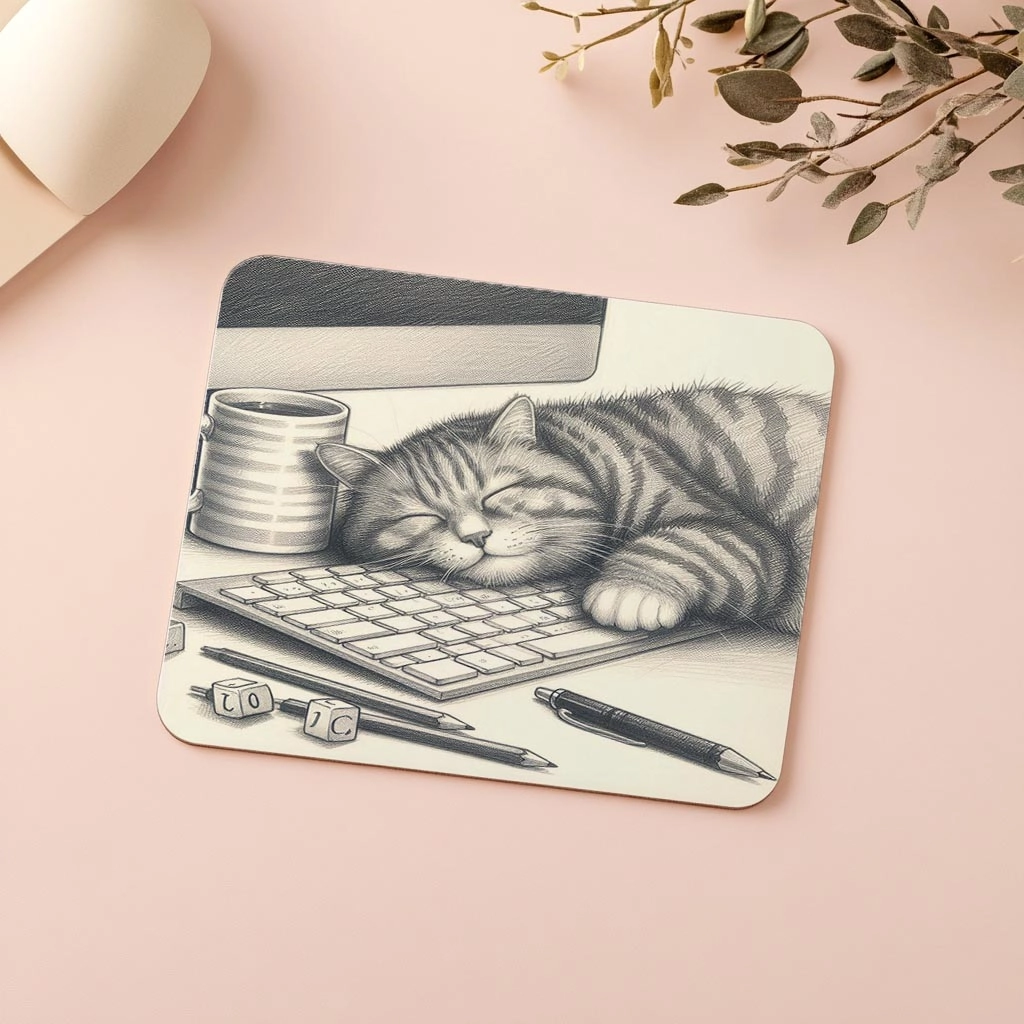 Klavye%20Üstünde%20Uyuyan%20Kedi%20Çizimli%20Mouse%20Pad%20-%2019x23%20cm%202%20mm%20Dikdörtgen%20İthal%20Baskılı%20Mouse%20Pad