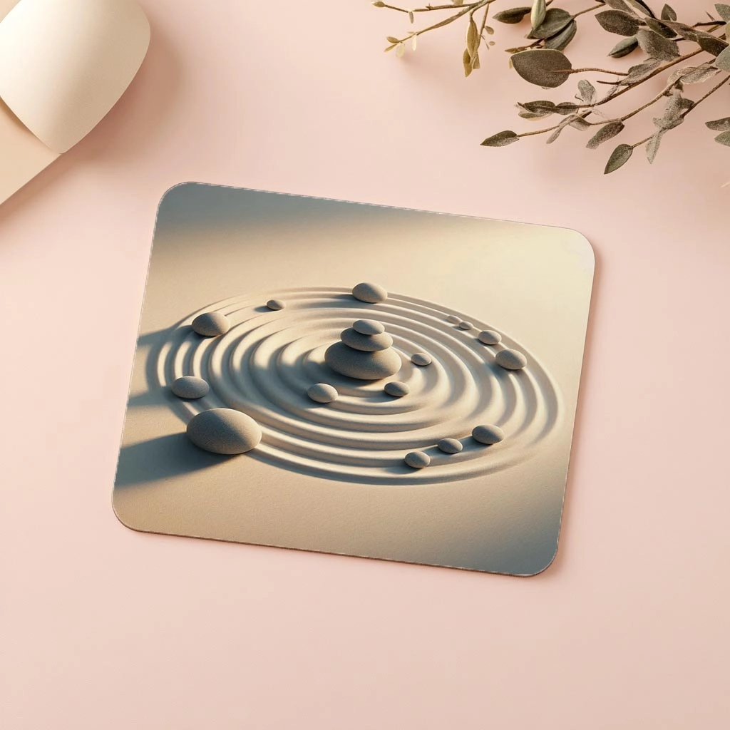 Sade%20Meditasyon%20Taşları%20Tasarımı%20Mouse%20Pad%20-%2019x23%20cm%202%20mm%20Dikdörtgen%20İthal%20Baskılı%20Mouse%20Pad