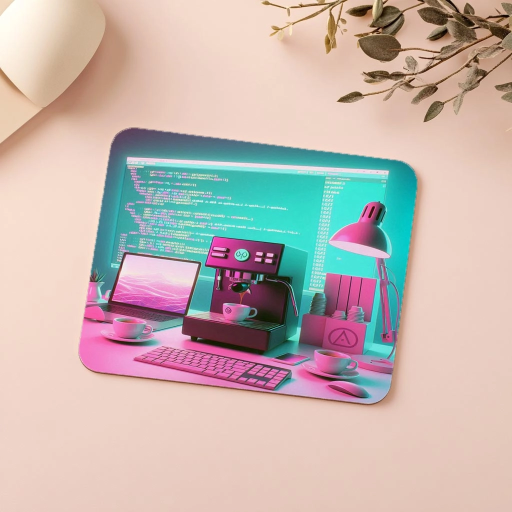 Vaporwave%20Renkli%20Yazılımcı%20Masası%20Mouse%20Pad%20-%2019x23%20cm%202%20mm%20Dikdörtgen%20İthal%20Baskılı%20Mouse%20Pad