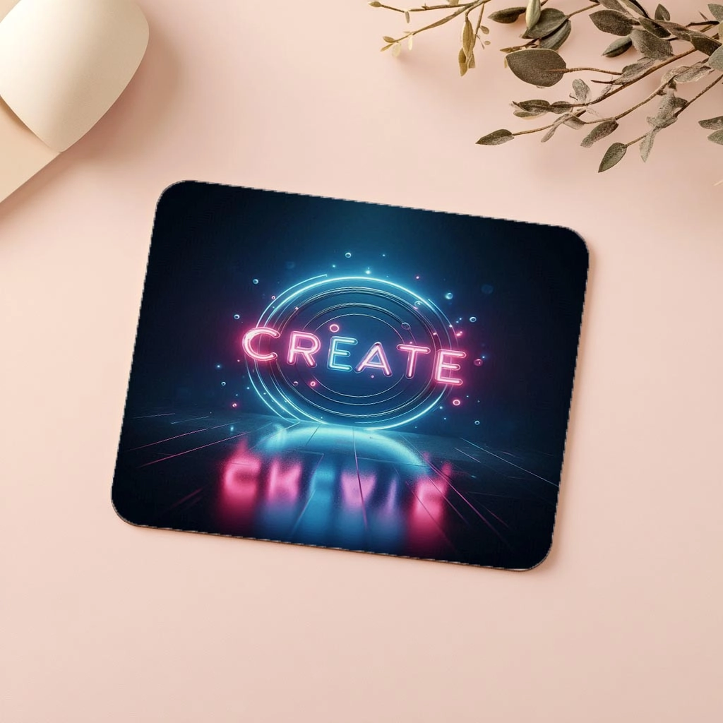 Motivasyon%20Sözlü%20Neon%20Mouse%20Pad%20–%20Create%20-%2019x23%20cm%202%20mm%20Dikdörtgen%20İthal%20Baskılı%20Mouse%20Pad