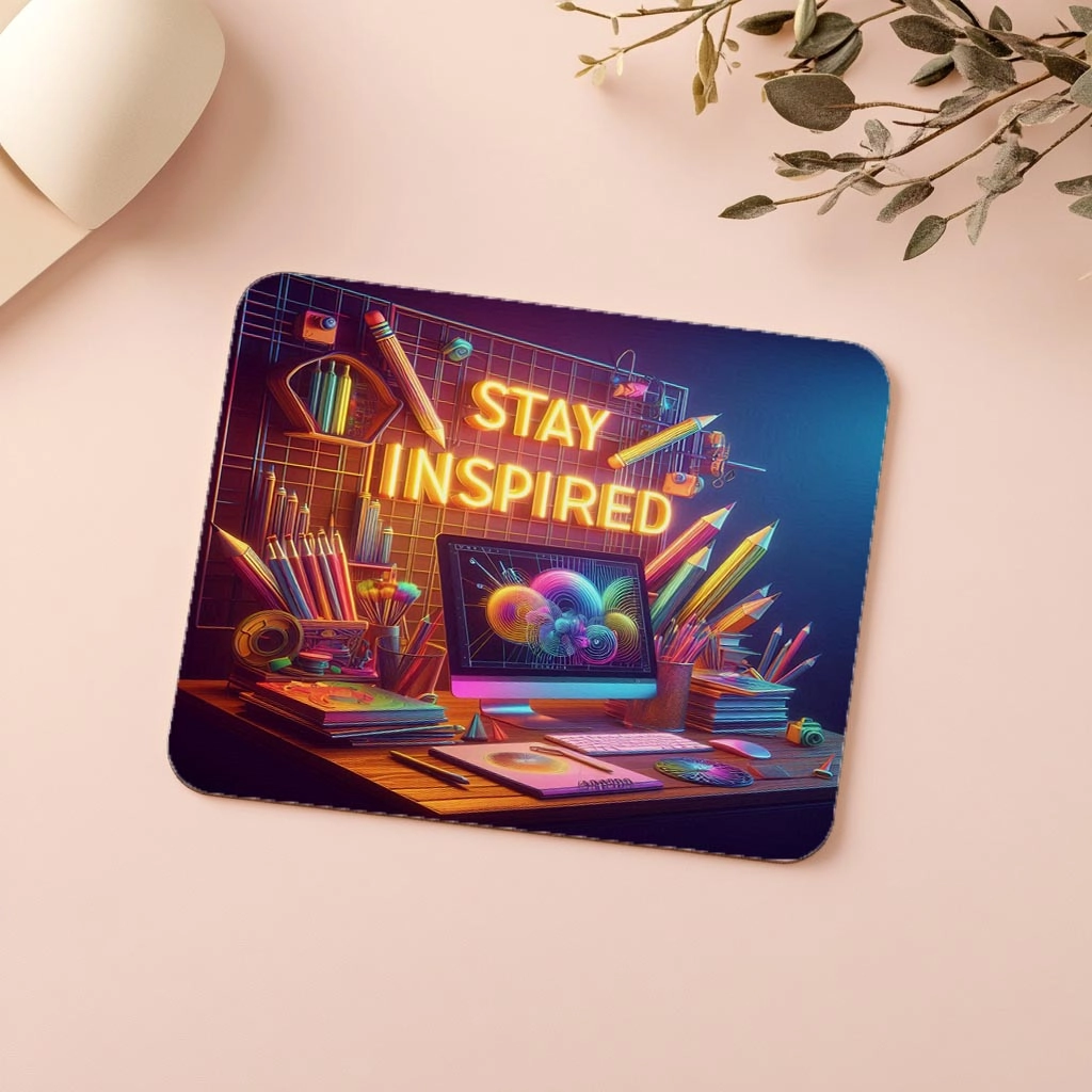 Sanat%20ve%20İlham%20Temalı%20Mousepad%20–%20Stay%20Inspired%20-%2019x23%20cm%202%20mm%20Dikdörtgen%20İthal%20Baskılı%20Mouse%20Pad