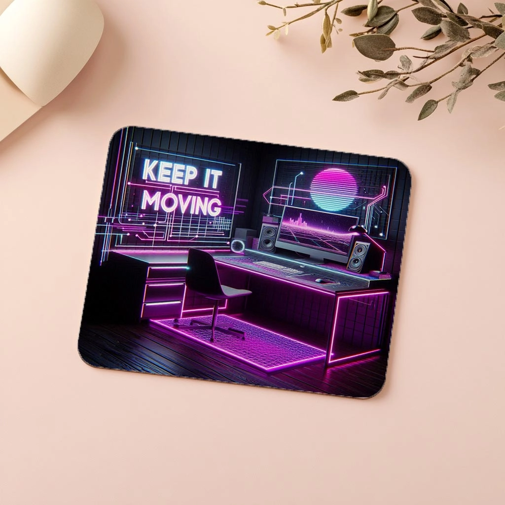 Keep%20It%20Moving%20Yazılı%20Parlak%20Mousepad%20-%2019x23%20cm%202%20mm%20Dikdörtgen%20İthal%20Baskılı%20Mouse%20Pad