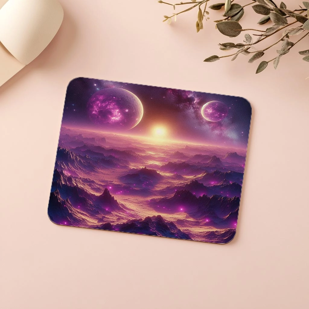Çift%20Güneşli%20Uzay%20Manzaralı%20Mousepad%20-%2019x23%20cm%202%20mm%20Dikdörtgen%20İthal%20Baskılı%20Mouse%20Pad
