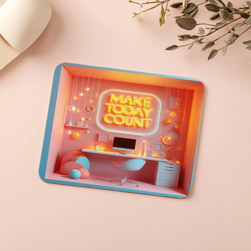 Make%20Today%20Count%20Yazılı%203D%20Mousepad%20-%2019x23%20cm%202%20mm%20Dikdörtgen%20İthal%20Baskılı%20Mouse%20Pad
