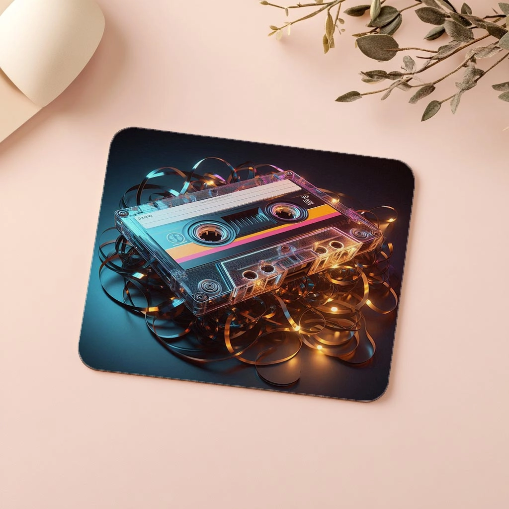 Glowing%20Tape%20&%20Ribbon%20Tasarımı%20Mouse%20Pad%20-%2019x23%20cm%202%20mm%20Dikdörtgen%20İthal%20Baskılı%20Mouse%20Pad