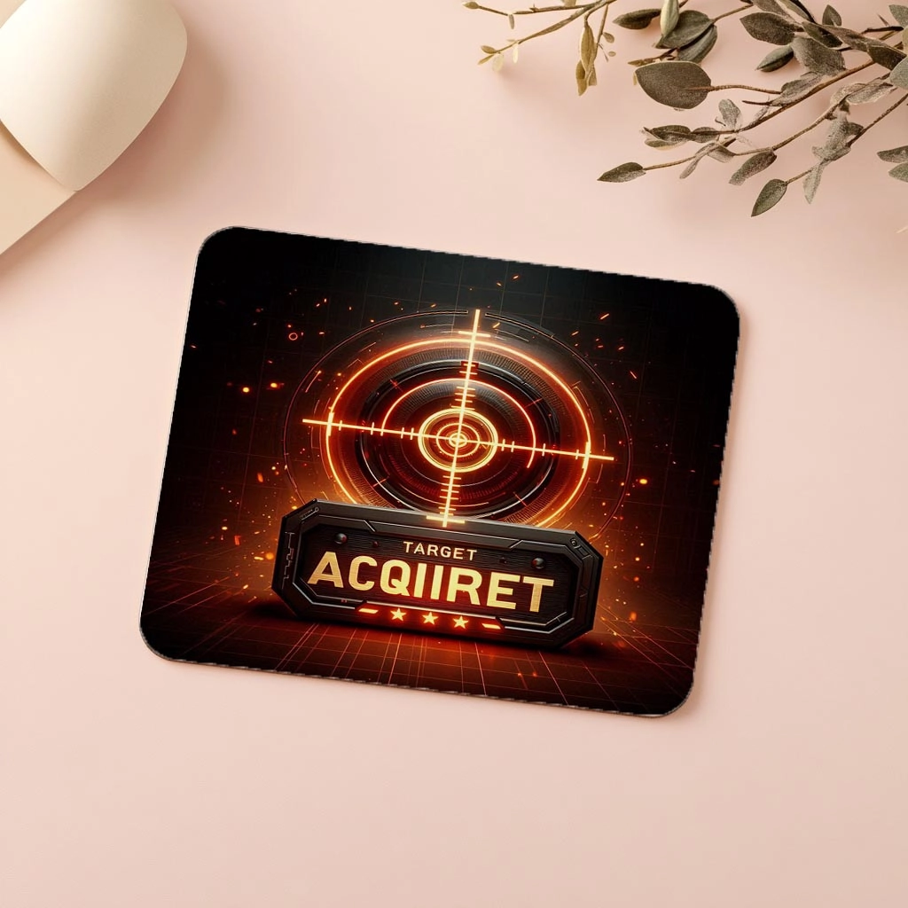 Target%20Acquired%20Yazılı%20Kırmızı%20Işıklı%20Mousepad%20-%2019x23%20cm%202%20mm%20Dikdörtgen%20İthal%20Baskılı%20Mouse%20Pad