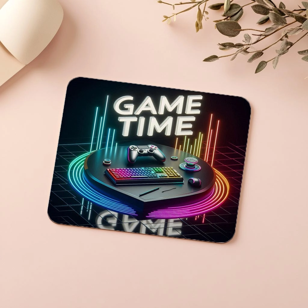 Game%20Time%20Yazılı%20Minimal%20RGB%20Mousepad%20-%2019x23%20cm%202%20mm%20Dikdörtgen%20İthal%20Baskılı%20Mouse%20Pad