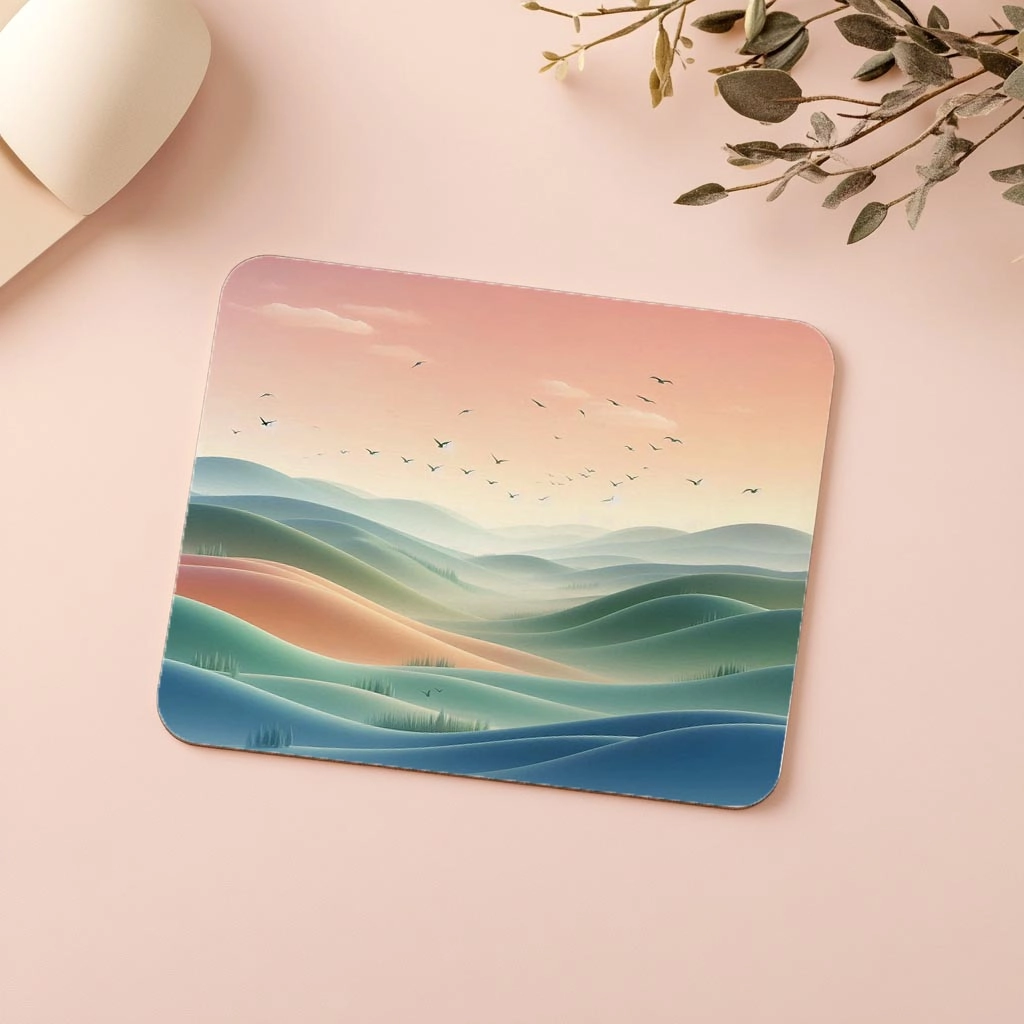 Uçan%20Kuşlu%20Pastel%20Doğa%20Mousepad%20-%2019x23%20cm%202%20mm%20Dikdörtgen%20İthal%20Baskılı%20Mouse%20Pad