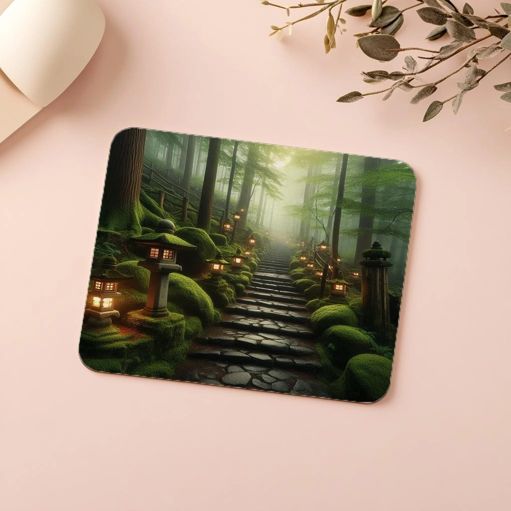 Sabah%20Sisi%20Altında%20Tapınak%20Yolu%20Mousepad%20-%2019x23%20cm%202%20mm%20Dikdörtgen%20İthal%20Baskılı%20Mouse%20Pad