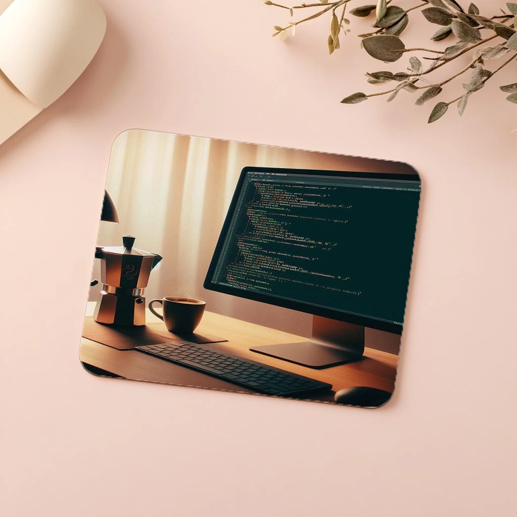 Sade%20Ortamda%20Kod%20&%20Kahve%20Mouse%20Pad%20-%2019x23%20cm%202%20mm%20Dikdörtgen%20İthal%20Baskılı%20Mouse%20Pad