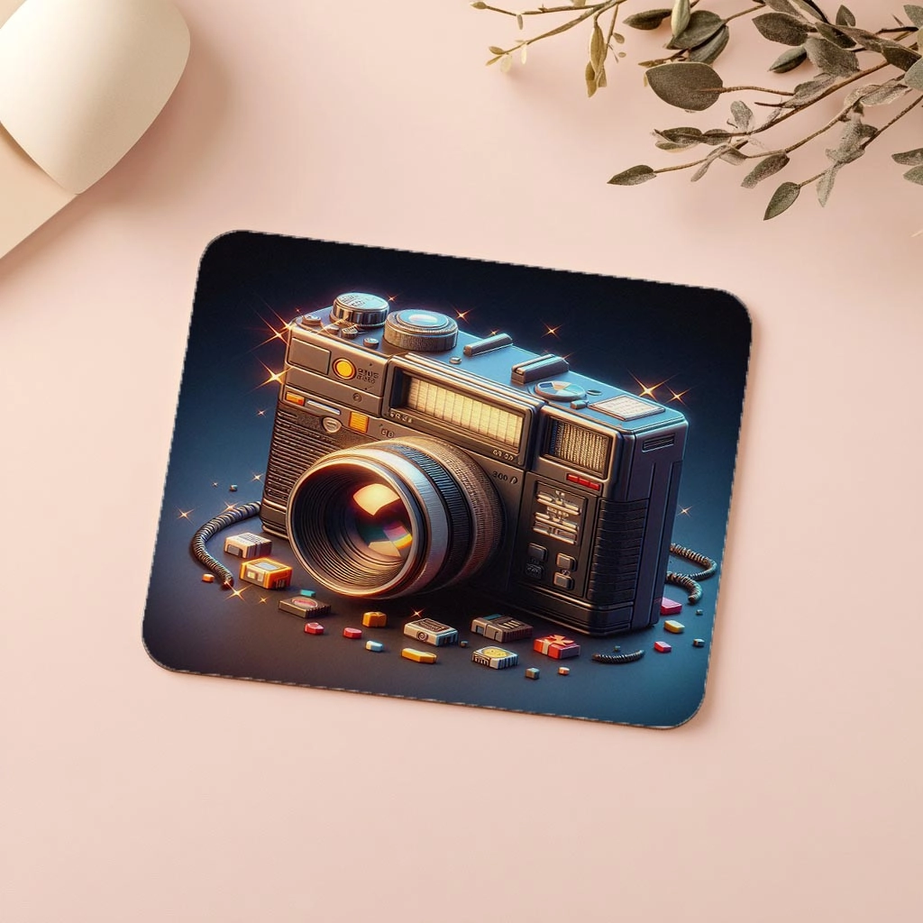 Grainy%20Ekranlı%20Fotoğraf%20Makinesi%20Mouse%20Pad%20-%2019x23%20cm%202%20mm%20Dikdörtgen%20İthal%20Baskılı%20Mouse%20Pad