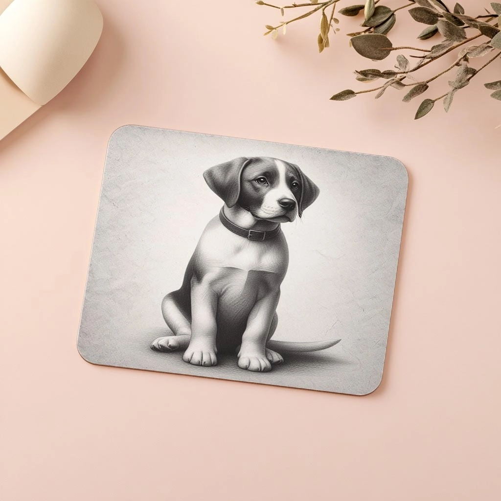 Klasik%20Tarz%20Oturan%20Köpek%20Mouse%20Pad%20-%2019x23%20cm%202%20mm%20Dikdörtgen%20İthal%20Baskılı%20Mouse%20Pad