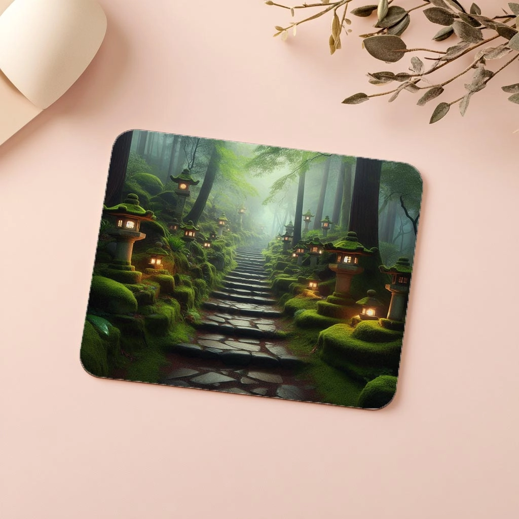 Orman%20Yolunda%20Taş%20Basamaklı%20Mousepad%20-%2019x23%20cm%202%20mm%20Dikdörtgen%20İthal%20Baskılı%20Mouse%20Pad