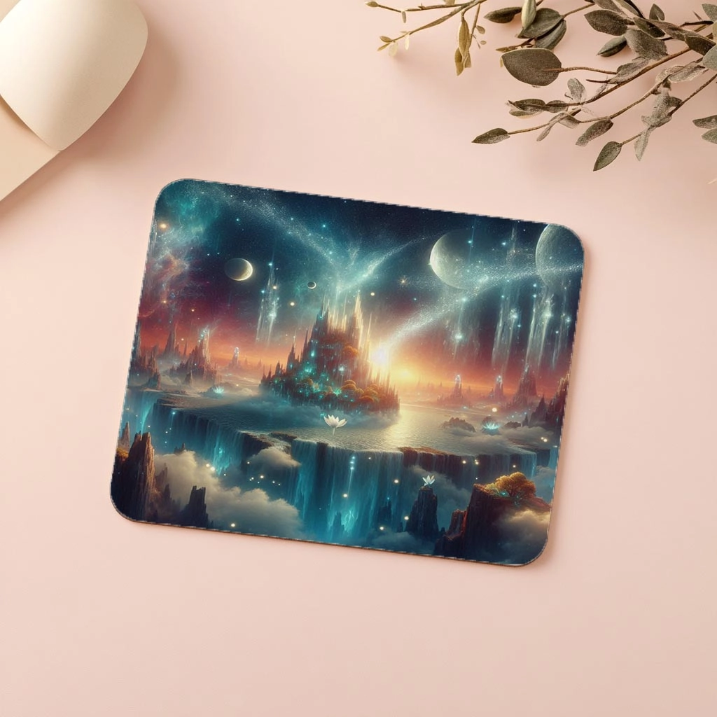 Uzayda%20Adalar%20Üzerinde%20Şelaleli%20Mousepad%20-%2019x23%20cm%202%20mm%20Dikdörtgen%20İthal%20Baskılı%20Mouse%20Pad