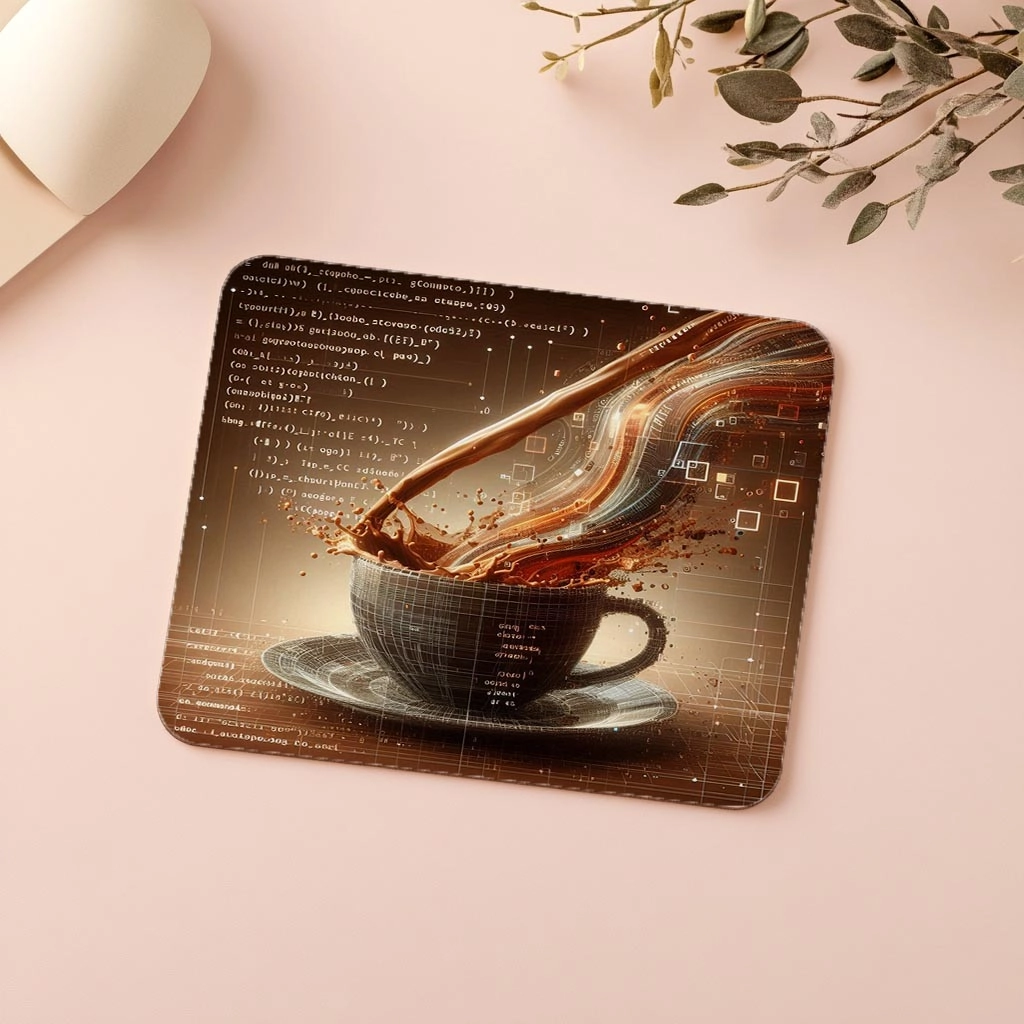 Sanatsal%20Kod%20+%20Kahve%20Mouse%20Pad%20Tasarımı%20-%2019x23%20cm%202%20mm%20Dikdörtgen%20İthal%20Baskılı%20Mouse%20Pad