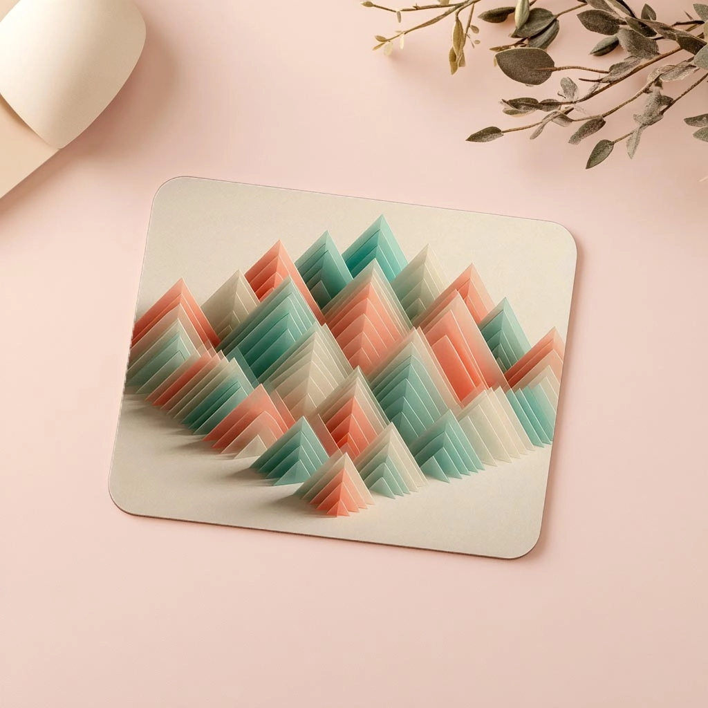 Pastel%20Tonlu%20Üçgen%20Dizilimli%20Mousepad%20-%2019x23%20cm%202%20mm%20Dikdörtgen%20İthal%20Baskılı%20Mouse%20Pad