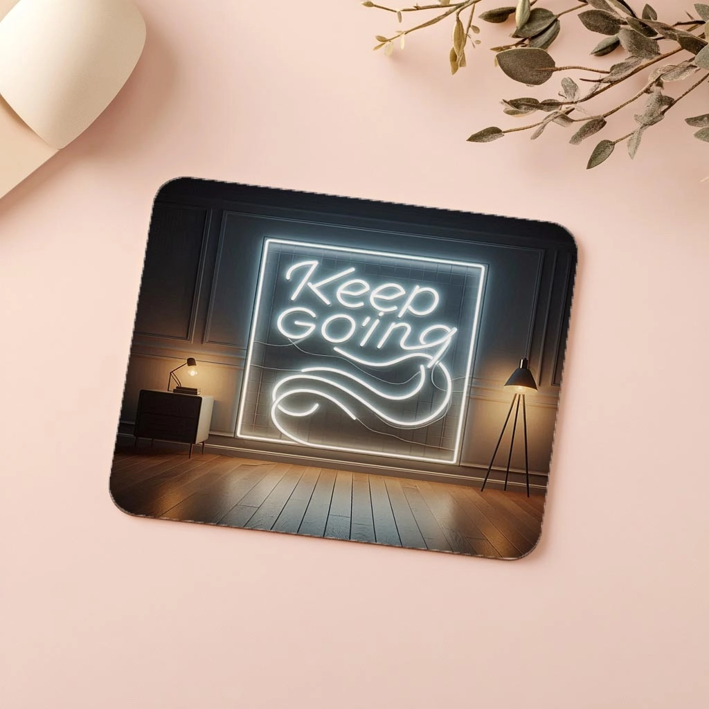 Keep%20Going%20Yazılı%20Işıklı%20İzli%20Neon%20Mousepad%20-%2019x23%20cm%202%20mm%20Dikdörtgen%20İthal%20Baskılı%20Mouse%20Pad