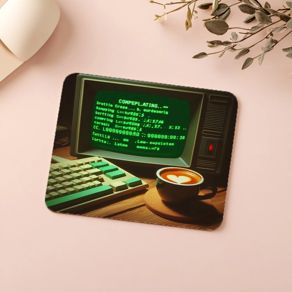 Retro%20Kod%20Ortamı%20+%20Kahve%20Mousepad%20Tasarımı%20-%2019x23%20cm%202%20mm%20Dikdörtgen%20İthal%20Baskılı%20Mouse%20Pad