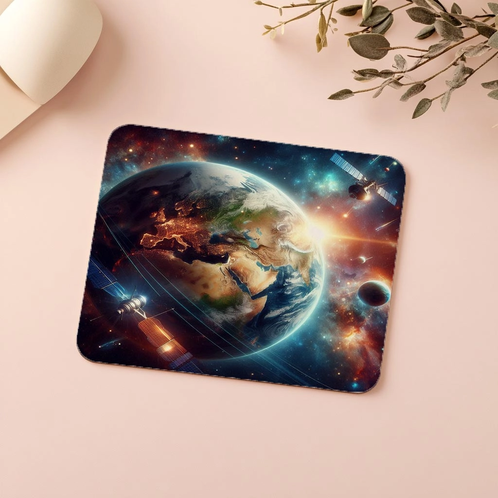 Uydularla%20Çevrili%20Gerçekçi%20Gezegen%20Mousepad%20-%2019x23%20cm%202%20mm%20Dikdörtgen%20İthal%20Baskılı%20Mouse%20Pad