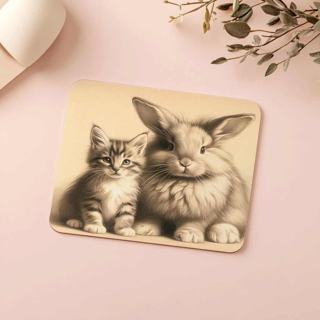 Krem%20Zemin%20Üzerine%20İkili%20Hayvan%20Figürü%20-%2019x23%20cm%202%20mm%20Dikdörtgen%20İthal%20Baskılı%20Mouse%20Pad