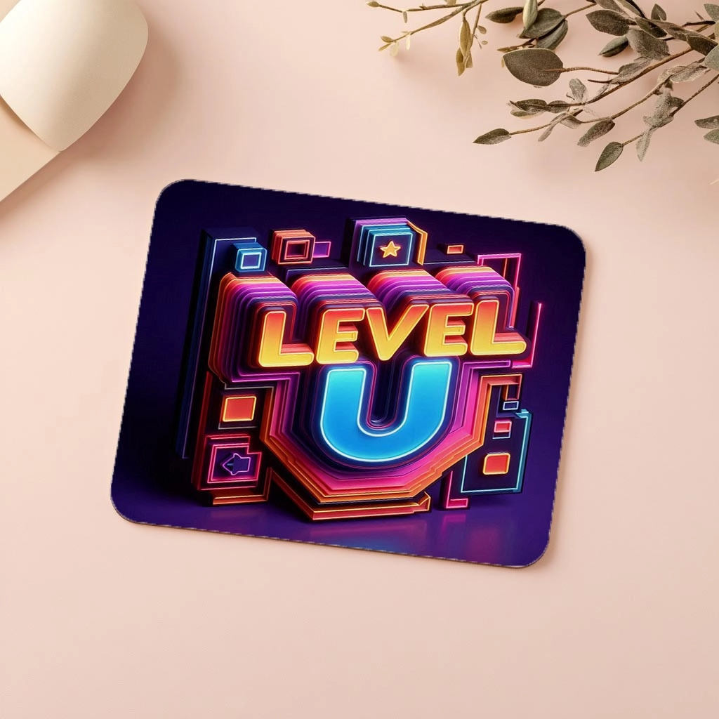 Oyun%20Enerjili%20Level%20Up%20Mouse%20Pad%20Tasarımı%20-%2019x23%20cm%202%20mm%20Dikdörtgen%20İthal%20Baskılı%20Mouse%20Pad