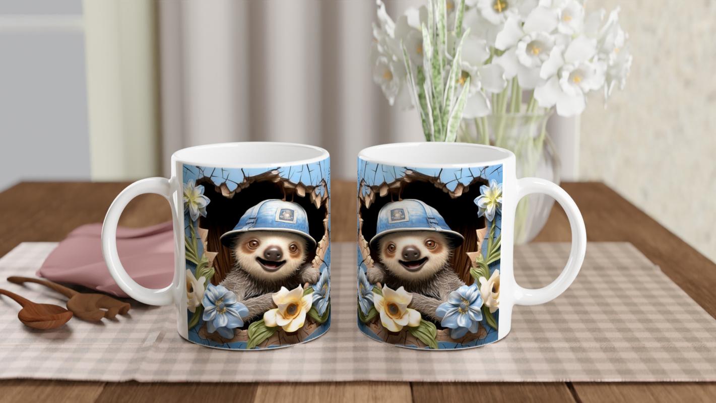 Pembe%20Şapkalı%20Sevimli%20Kız%20Maskot%20Çatlakta%20–%20Baskılı%20Kahve%20Kupası