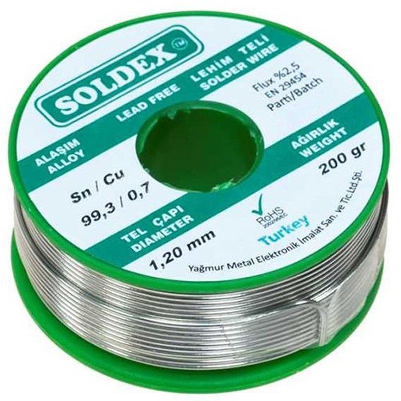 Soldex%201.20%20Mm%20200%20Gr%20Kurşunsuz%20Lehim%20Teli