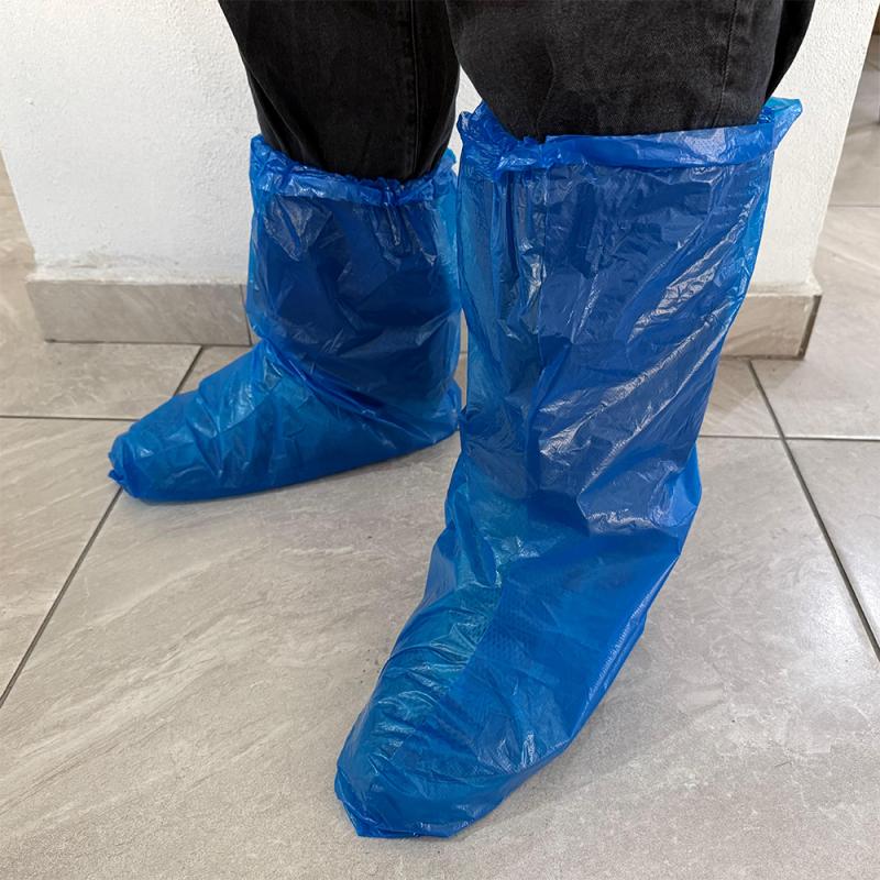 1000%20Adet%20Çizme%20için%2060%20Mikron%20Galoş%20Plastik%20Kaymayan%20Sıvı%20Geçirmez%20Mavi%20Uzun%20Büyük%20Polietilen