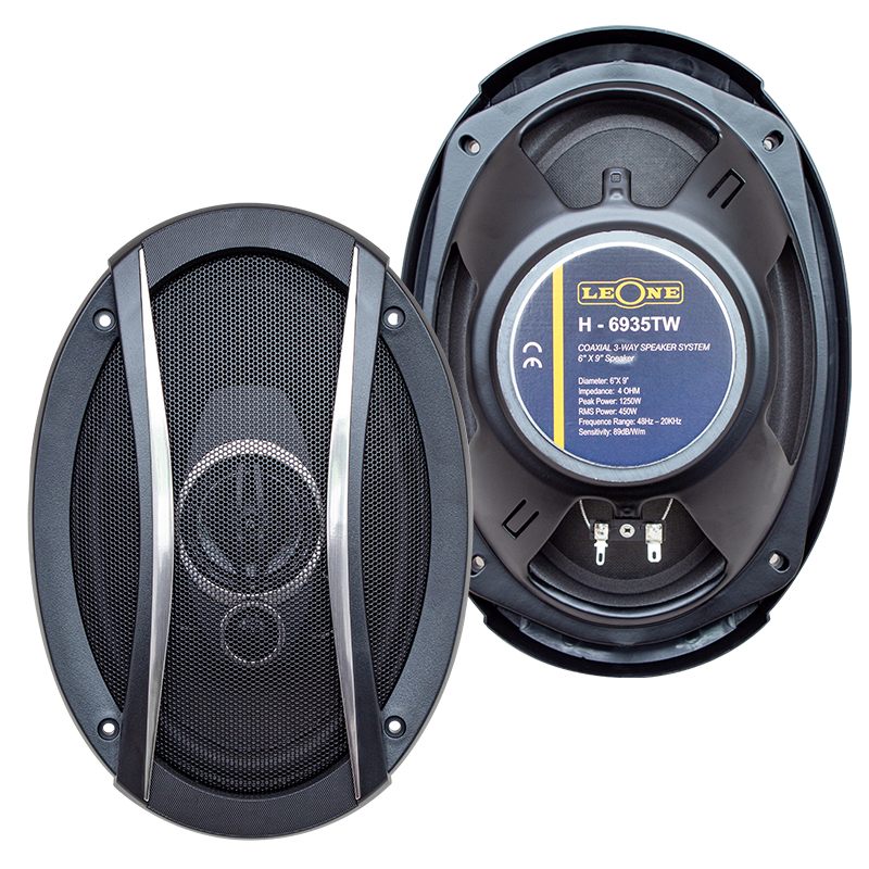 Leone%20HR-6935TW%201250%20Watt%206%20X%209%20Kapaklı%20Çiftli%20Takım%20Oval%20Hoparlör
