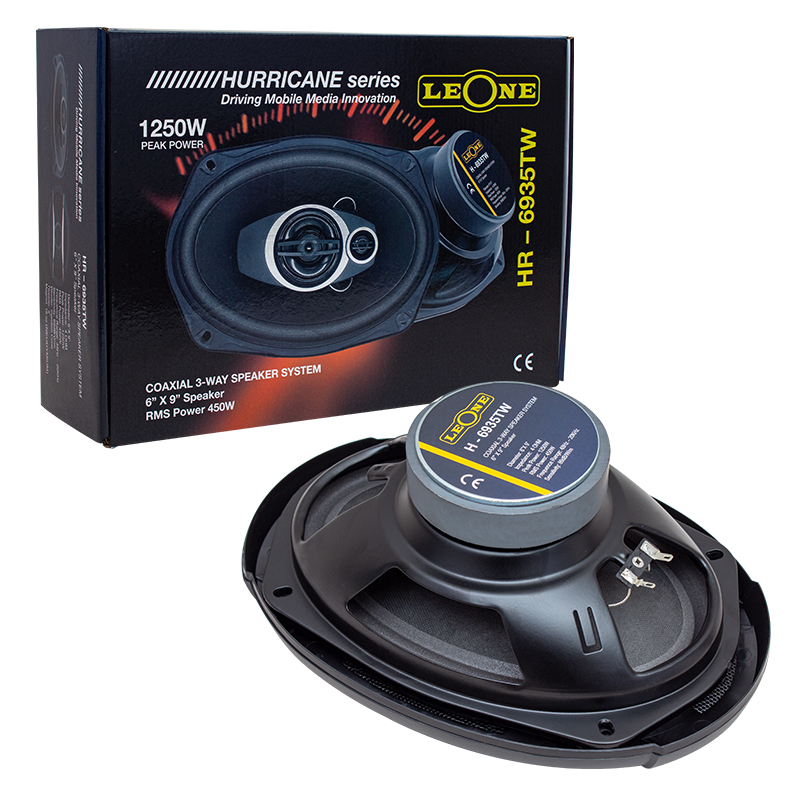 Leone%20HR-6935TW%201250%20Watt%206%20X%209%20Kapaklı%20Çiftli%20Takım%20Oval%20Hoparlör