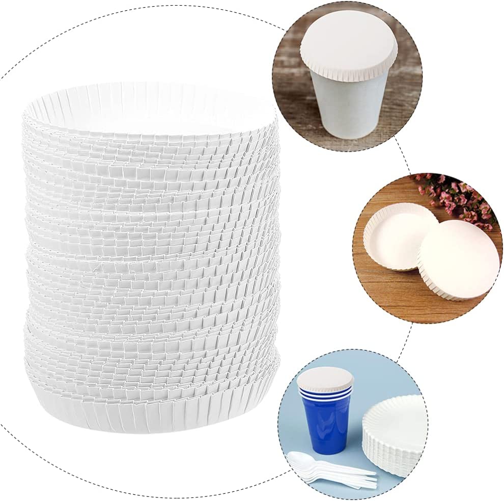 500%20Adet%20Beyaz%20Karton%20Bardak%20Kapak%20Tıkacı%20Kağıt%20Bardak%20Kapağı