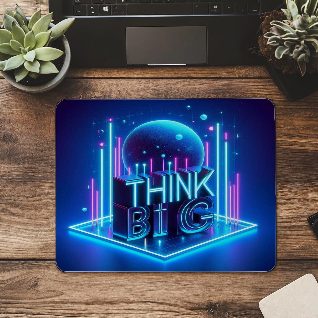 Mavi%20Işıklarla%20Think%20Big%203D%20Mouse%20Pad%20-%2019x23%20cm%202%20mm%20Dikdörtgen%20İthal%20Baskılı%20Mouse%20Pad
