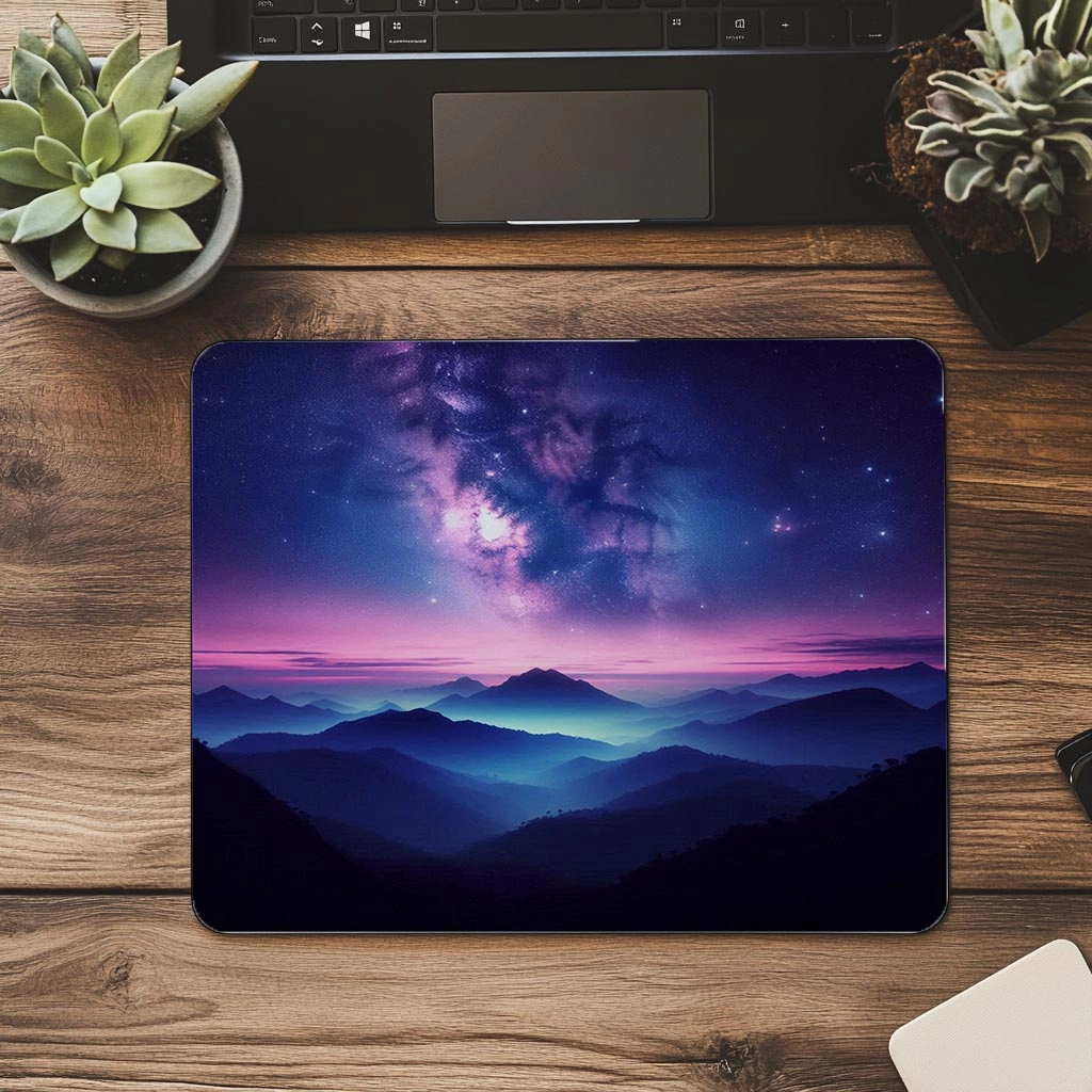 Samanyolu%20Manzaralı%20Dağ%20Silüetli%20Mousepad%20-%2019x23%20cm%202%20mm%20Dikdörtgen%20İthal%20Baskılı%20Mouse%20Pad