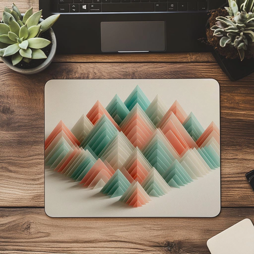 Pastel%20Tonlu%20Üçgen%20Dizilimli%20Mousepad%20-%2019x23%20cm%202%20mm%20Dikdörtgen%20İthal%20Baskılı%20Mouse%20Pad