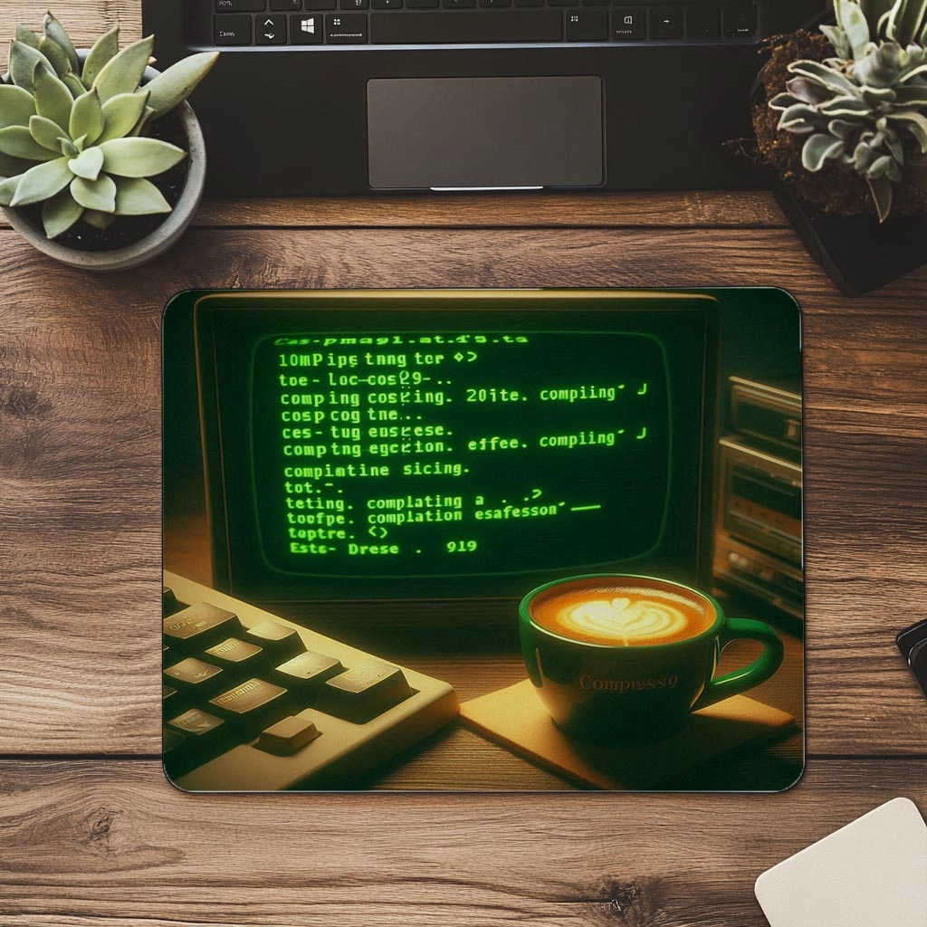 Yeşil%20Terminal%20Ekranı%20ve%20Espresso%20Mousepad%20-%2019x23%20cm%202%20mm%20Dikdörtgen%20İthal%20Baskılı%20Mouse%20Pad