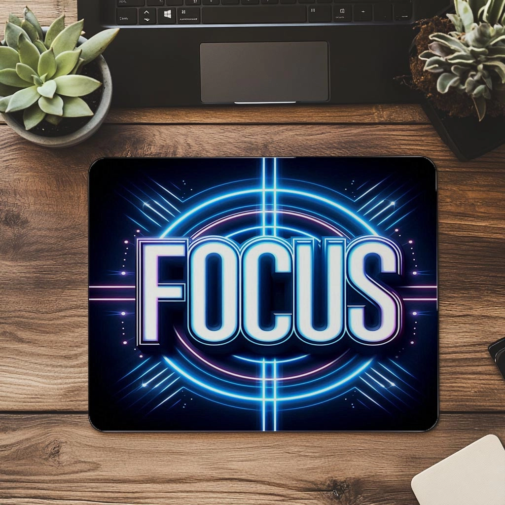 Focus%20Yazılı%20Beyaz%20Neon%20Mousepad%20-%2019x23%20cm%202%20mm%20Dikdörtgen%20İthal%20Baskılı%20Mouse%20Pad