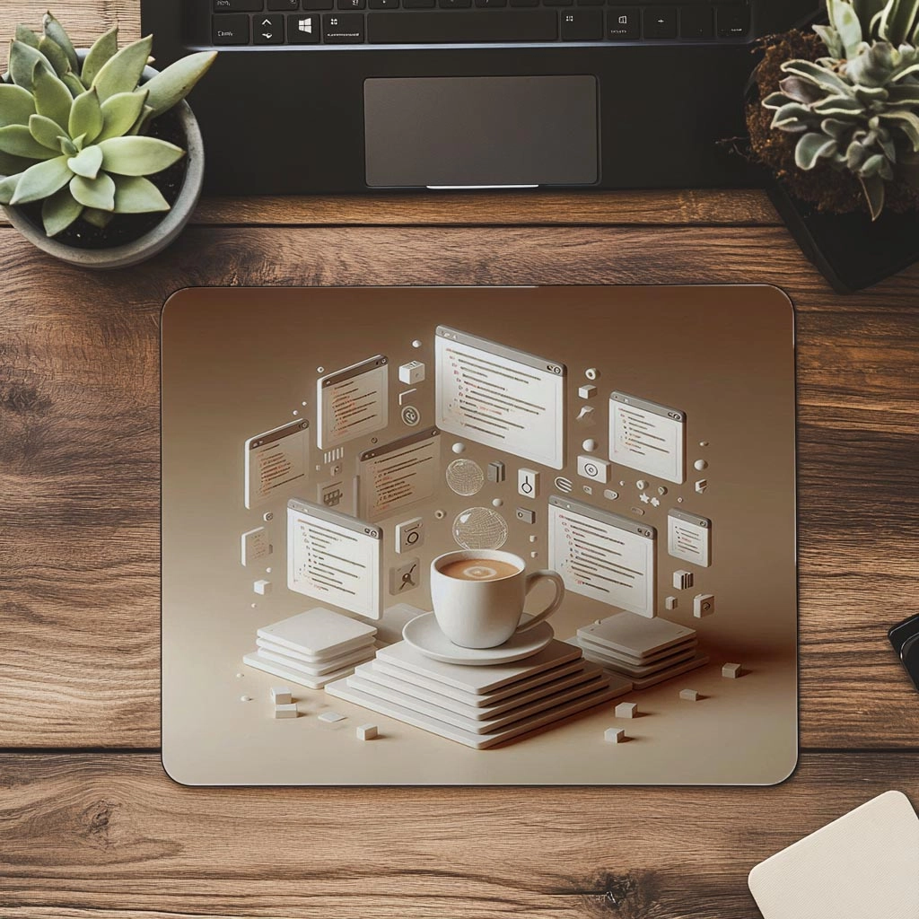 Sade%20Çizgilerle%20Kod%20&%20Kahve%20Mouse%20Pad%20Tasarımı%20-%2019x23%20cm%202%20mm%20Dikdörtgen%20İthal%20Baskılı%20Mouse%20Pad