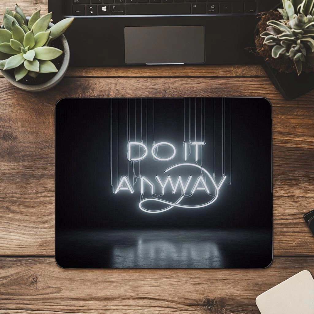Kararlı%20Adım%20Temalı%20Neon%20Mouse%20Pad%20-%2019x23%20cm%202%20mm%20Dikdörtgen%20İthal%20Baskılı%20Mouse%20Pad