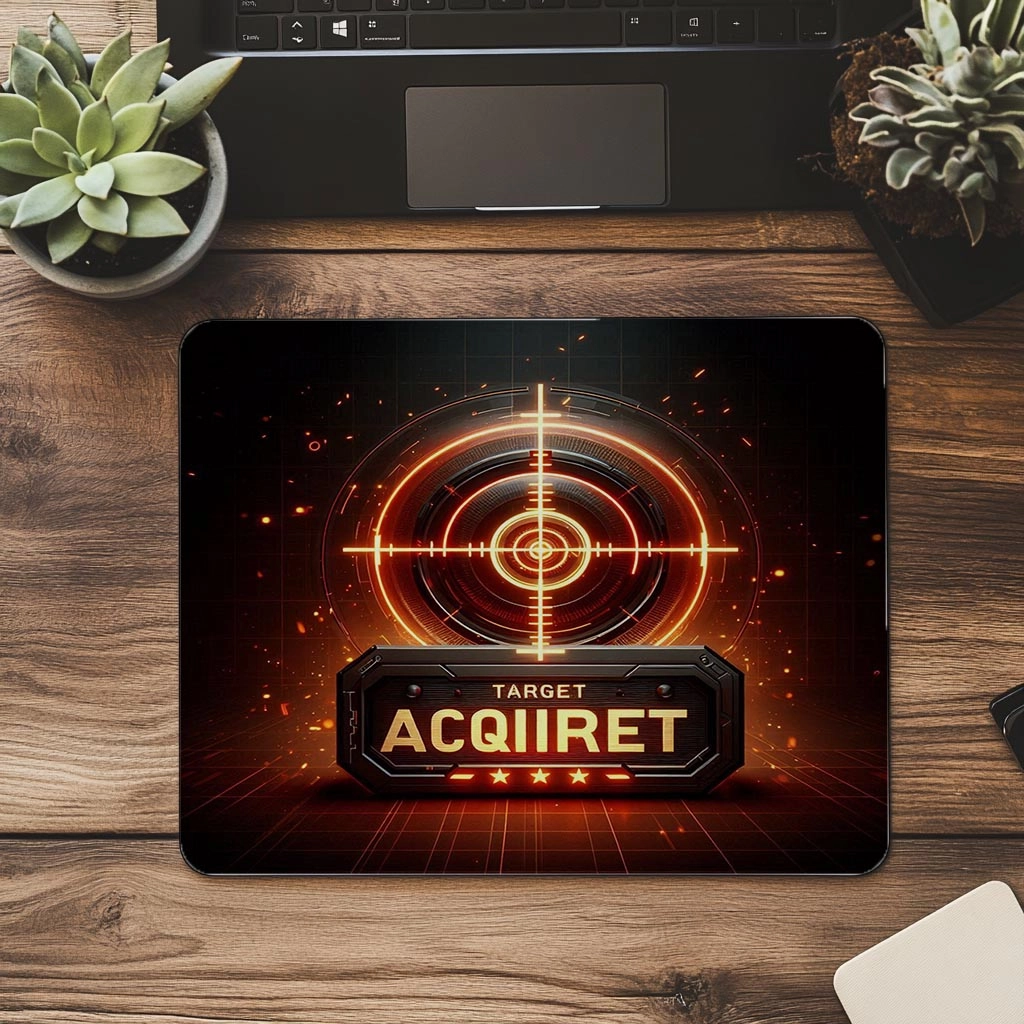 Target%20Acquired%20Yazılı%20Kırmızı%20Işıklı%20Mousepad%20-%2019x23%20cm%202%20mm%20Dikdörtgen%20İthal%20Baskılı%20Mouse%20Pad