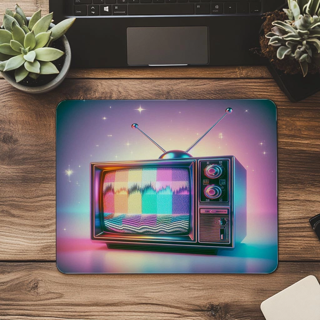 Statik%20Ekranlı%20Neon%20Renkli%20TV%20Mousepad%20-%2019x23%20cm%202%20mm%20Dikdörtgen%20İthal%20Baskılı%20Mouse%20Pad