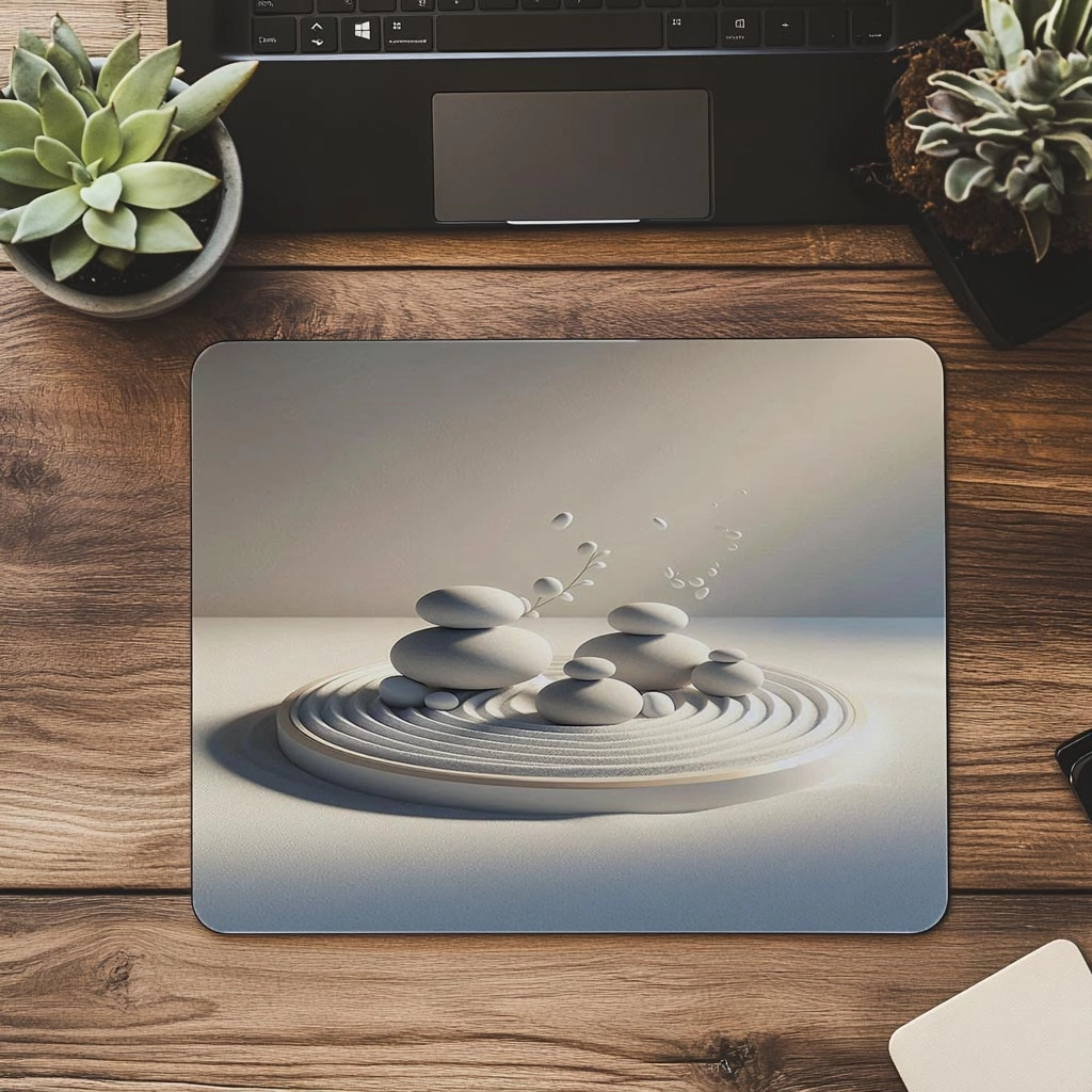 Minimal%20Zen%20Garden%20Temalı%20Mousepad%20-%2019x23%20cm%202%20mm%20Dikdörtgen%20İthal%20Baskılı%20Mouse%20Pad