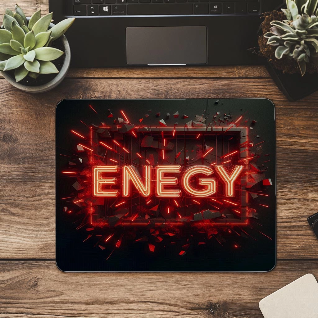 Energy%20Yazılı%20Kırmızı%20Neon%20Mouse%20Pad%20-%2019x23%20cm%202%20mm%20Dikdörtgen%20İthal%20Baskılı%20Mouse%20Pad