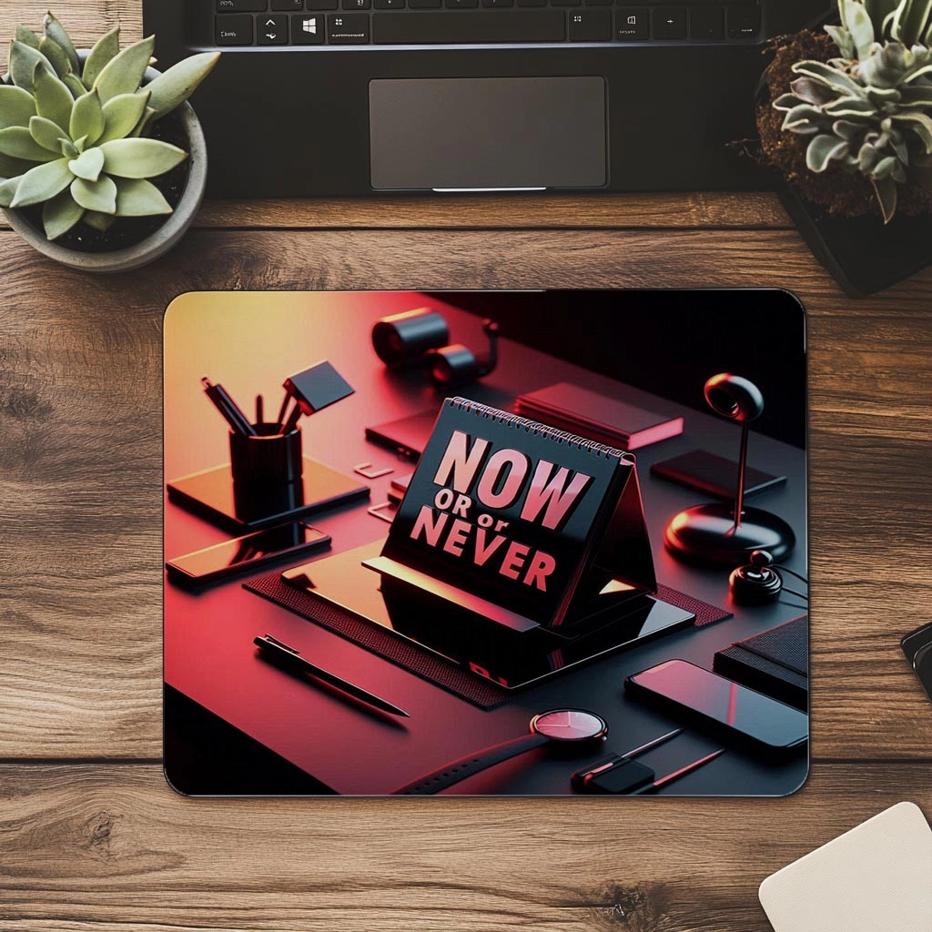Harekete%20Geç%20Mousepad%20–%20Now%20or%20Never%20Yazılı%20-%2019x23%20cm%202%20mm%20Dikdörtgen%20İthal%20Baskılı%20Mouse%20Pad