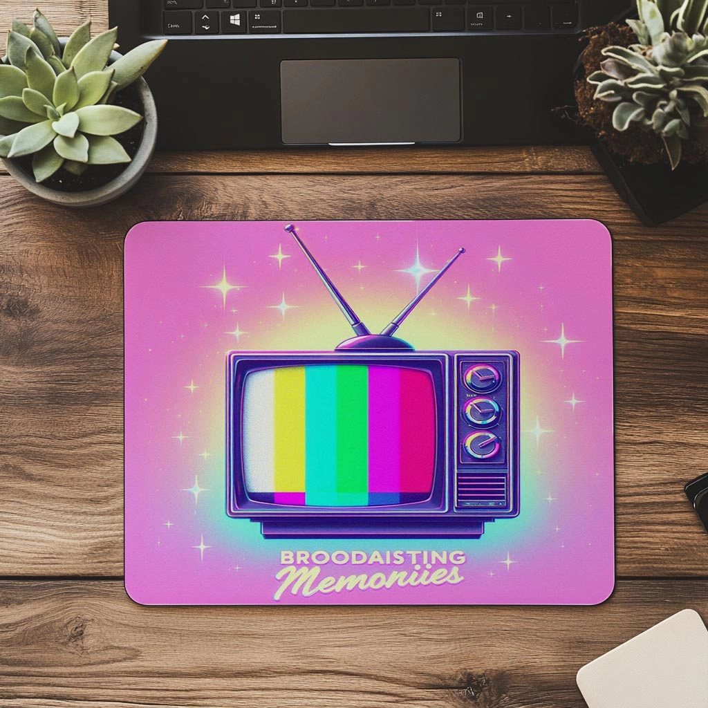Retro%20TV%20Temalı%20Mousepad%20–%20Broadcasting%20Memories%20-%2019x23%20cm%202%20mm%20Dikdörtgen%20İthal%20Baskılı%20Mouse%20Pad
