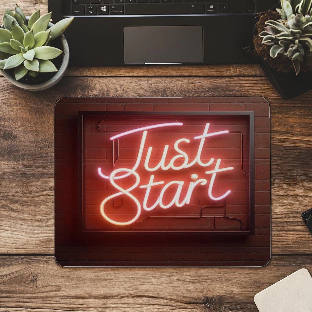 Just%20Start%20Neon%20Yazılı%20Tuğla%20Duvarlı%20Mousepad%20-%2019x23%20cm%202%20mm%20Dikdörtgen%20İthal%20Baskılı%20Mouse%20Pad