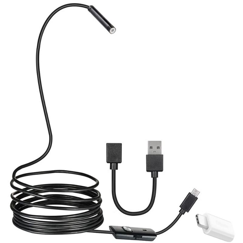 Powermaster%203İn1%20Micro%20Usb+Type%20C+Pc%208%20Mm%20Işıklı%205%20Metre%20Endeskop%20Yılan%20Kamera