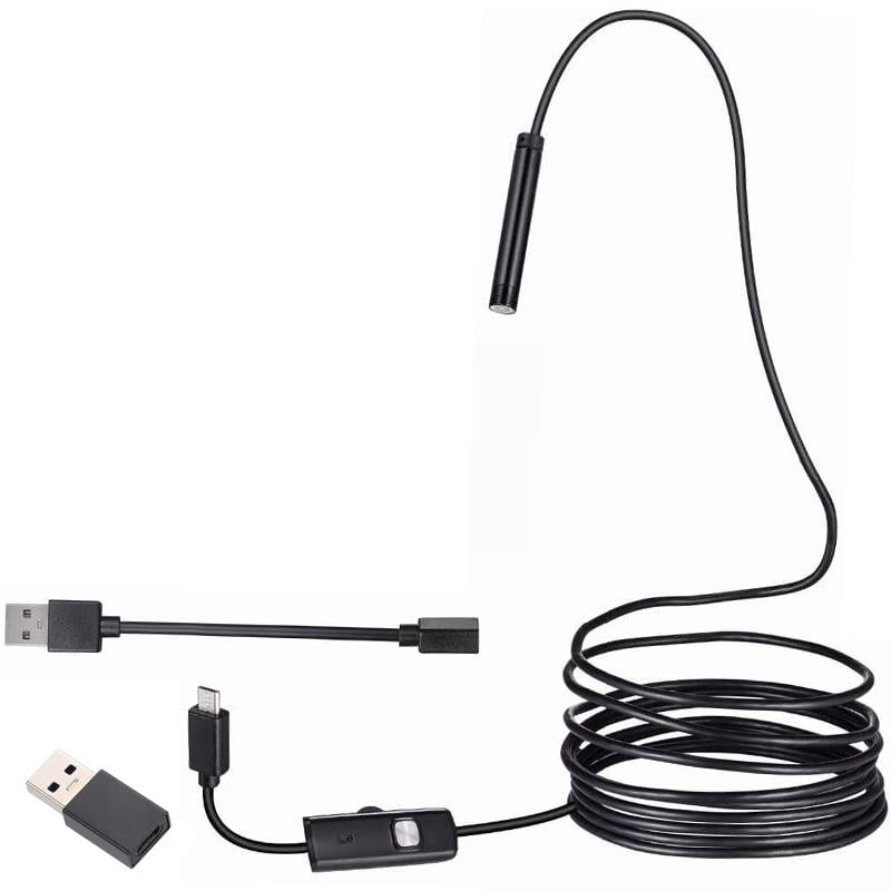 Powermaster%203İn1%20Micro%20Usb+Type%20C+Pc%208%20Mm%20Işıklı%205%20Metre%20Endeskop%20Yılan%20Kamera