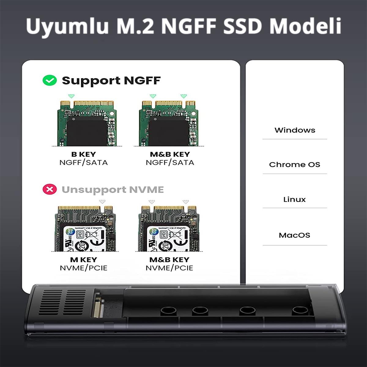 Ugreen%20M.2%20Sata%20Ngff%20Ssd%20Usb%203.1%205Gbps%20Type-C%20Gen1%20B-Key%20M+B%20Key