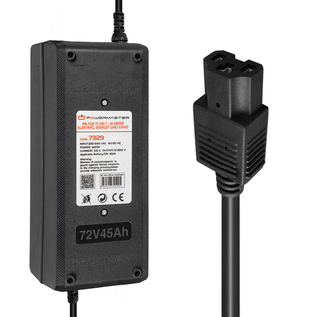Powermaster%20PM-7329%2072%20Volt%20-%2045%20Amper%20Elektrikli%20Bisiklet%20Şarj%20Cihazı